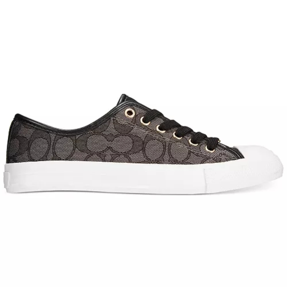 COACH Empire Outline C/Nap Signature Logo Lace Up CC Sneakers EUC - Picture 5 of 14